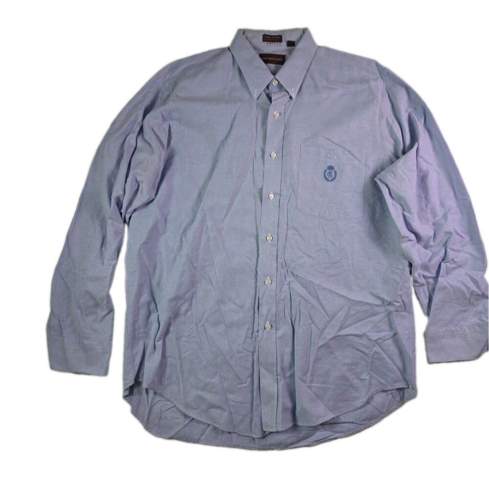 Chaps Ralph Lauren Trinity Oxford Longsleeve Button Up Shirts Men's 17 34/35 US